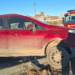 Mujer hospitalizada tras despiste en la rotonda de Km 5