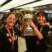 Las Leonas regresaron a la Argentina con la Copa del Mundo