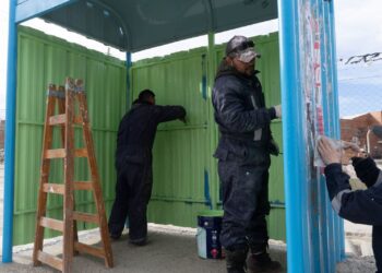 Comodoro refuerza el mantenimiento de la infraestructura del transporte público en la zona sur