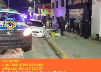 Un joven fue detenido tras una pelea y una presunta compra de drogas en pleno centro