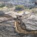 Avanzan los trabajos de aterrazamiento en la ladera del Cerro Hermitte