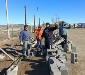 El Club Manantiales Bher avanza con importantes obras en su cancha