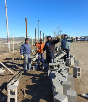 El Club Manantiales Bher avanza con importantes obras en su cancha