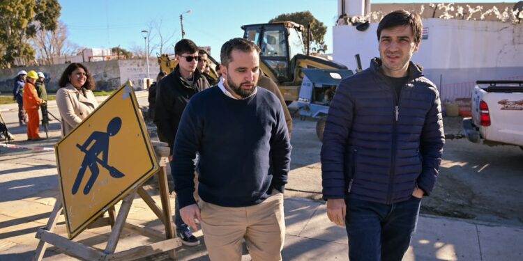 Torres recorrió los primeros trabajos del nuevo Conducto Pluvial 