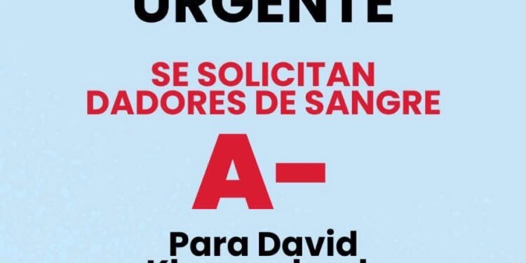 Convocan a dadores de sangre para David Klappenbach