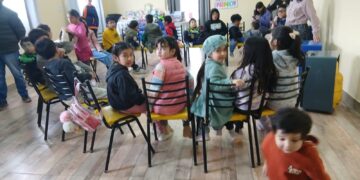 CAI Solidaria llevó alegría a Cerro Solo: cerca de 40 niños recibieron juguetes y pelotas