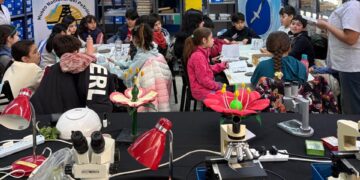 Entre fósiles, plantas y juegos, los chicos fueron Guardianes de la Estepa