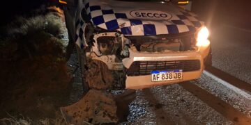 Camioneta chocó contra un potrillo en Diadema Argentina, Ruta 39