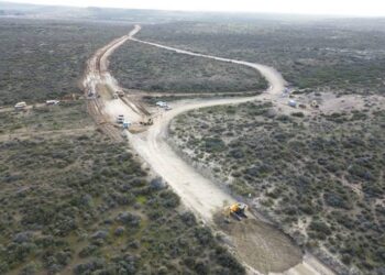Avanzan las obras en el acceso a Punta Tombo