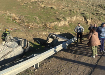Doble vuelco en Ruta 3