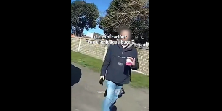 “Es Listerine, señorita”, insólita defensa en un control de alcoholemia