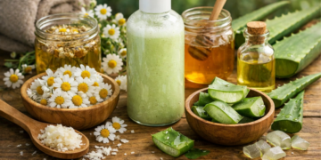 Shampoo casero de aloe y manzanilla como se prepara y sus beneficios