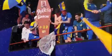 Rosario Central celebró la Supercopa con un ataúd con el nombre de Verón