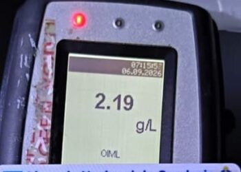 Más de 40 conductores con alcoholemia positiva