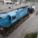 La locomotora que recuperará el tren en Santa Cruz pasó por Comodoro
