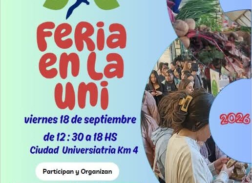 Este viernes vuelve la Feria en la Uni en Comodoro Rivadavia