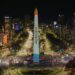 El Obelisco se iluminó de Chubut