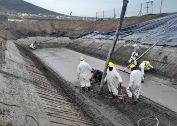 Avanza la ampliación de la Planta de Tratamiento de Efluentes Cloacales de Rada Tilly