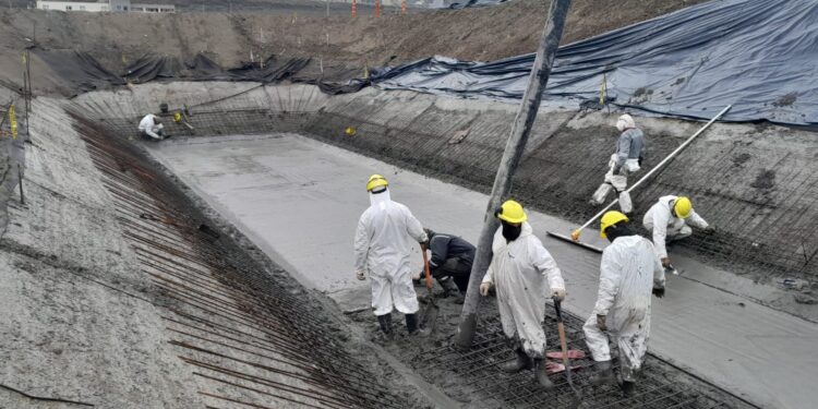 Avanza la ampliación de la Planta de Tratamiento de Efluentes Cloacales de Rada Tilly