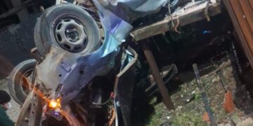 Tragedia en la curva a la atura de Jumbo: un vuelco dejó un fallecido y dos heridos