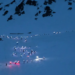 Más de 100 esquiadores iluminaron la montaña en Esquel