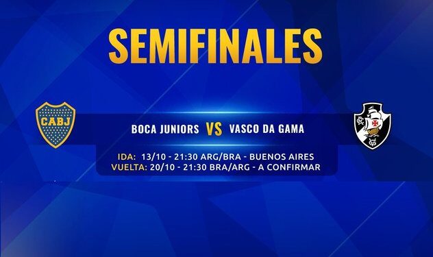 Conmebol confirmó fechas y horarios para las semifinales de Boca y Vasco da Gama
