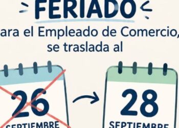 El Día del Empleado de Comercio se trasladará al lunes 28