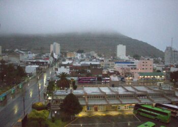 Domingo pasado por agua en Comodoro: hay alerta naranja y se esperan lluvias fuertes