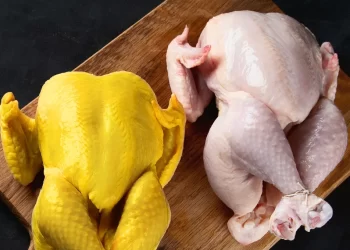 Qué diferencia hay  y cual conviene, el pollo con piel amarilla o blanca