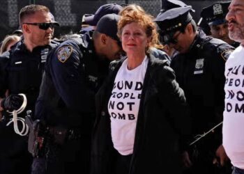 Susan Sarandon, detenida en Nueva York durante protesta contra Netanyahu