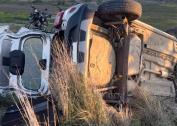 Adolescente de 17 años volcó en Ruta 3 al intentar girar hacia González Bonorino