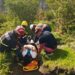Una senderista es rescatada tras una caída cerca de la Catarata Corbata Blanca