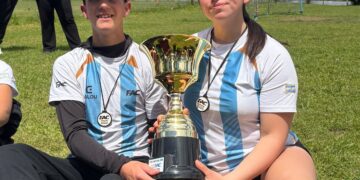 Dos jóvenes chubutenses se coronaron campeones de la Copa Binacional de Canotaje con la selección argentina