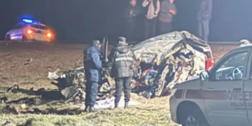 Dos personas Fallecieron en un choque frontal cerca de Garayalde