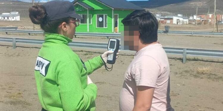 La APSV detectó a un camionero de origen chileno con alcoholemia positiva durante un operativo en Ruta Nacional 40