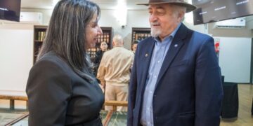 Macharashvili acompañó la jura de la jueza federal Ángela Cecilia Pagano Mata