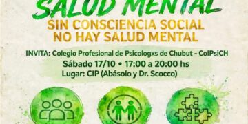 Jornada abierta por el Día Mundial de la Salud Mental: talleres, feria y espacios de encuentro en Comodoro