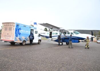 Dramático rescate aéreo: evacuaron a cinco pacientes aislados por el temporal