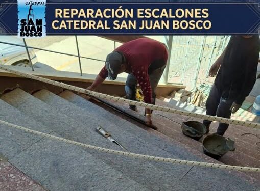 Catedral San Juan Bosco lanzó una campaña solidaria para culminar obras de reparación