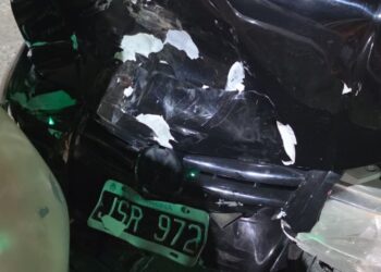 Choque en Portugal y Ruta: un herido fue trasladado al Hospital Regional